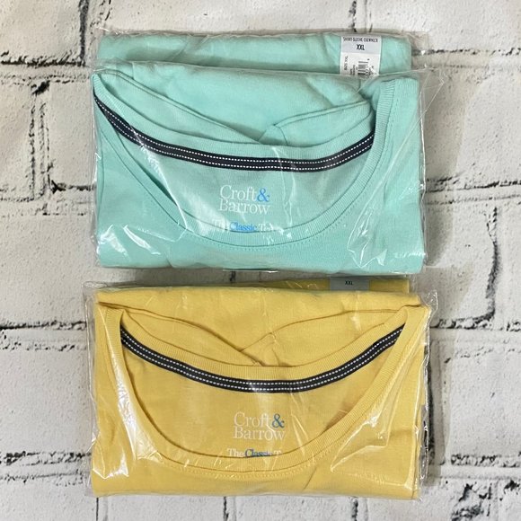 Lot of 2 Croft & Barrow Essential Crewneck Tee XXL - Picture 2 of 3